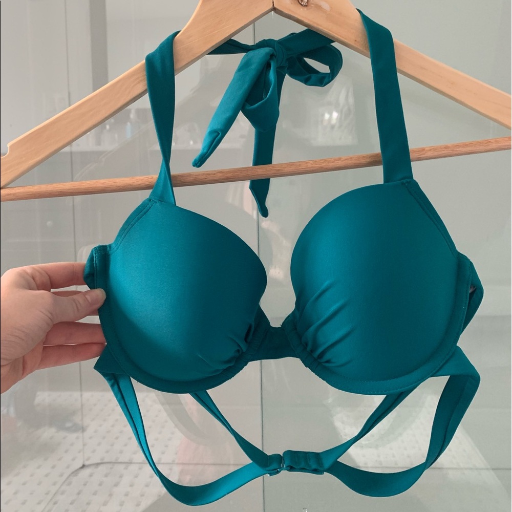 NWOT Teal/Green Bikini Top